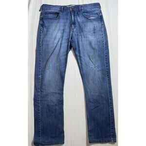 Wrangler Jeans Men's 38x31 Act. Vintage Medium Wash Blue Denim Cowboy 36X29 Tag